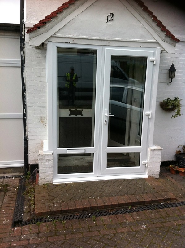 uPVC French doors fitted as front entrance in West Kensington