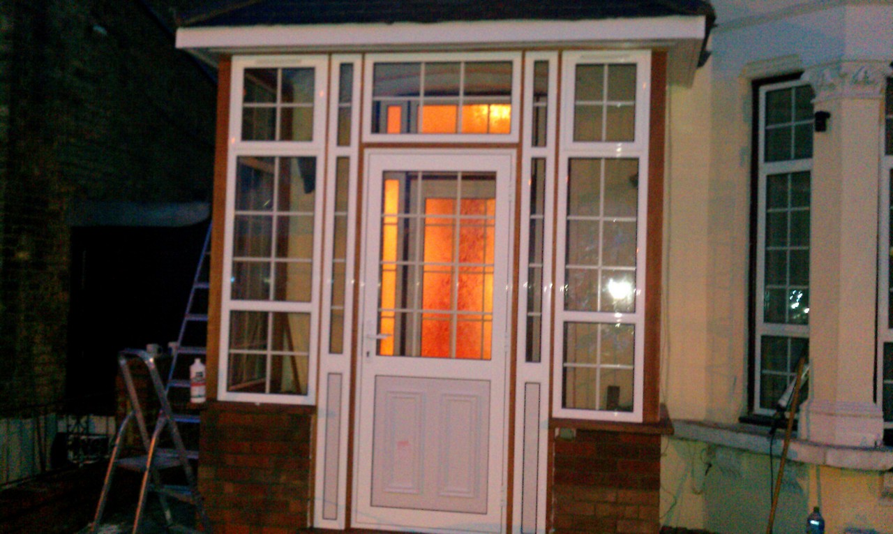 uPVC porch with Georgian bar glazing installed in West Kensington